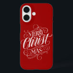 Christian Christ Christmas Chalkboard Calligraphy  iPhone 16 Case<br><div class="desc">We say 'Merry Christmas' very often during the season, but sometimes we tend to forget where this greeting actually originates from. Here is a wonderfully elegant piece of custom hand lettering in the fashionable chalkboard look to give a gentle nudge back into the direction of Jesus. Professional calligraphy by Ivan...</div>