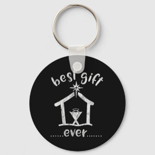 Christian Christmas Best Gift Ever Jesus Story Keychain