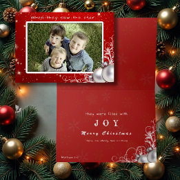 Christian Christmas Big Photo Greeting Card