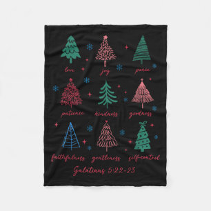Christian Christmas Galatians 5 22-23 Fruit Of The Fleece Blanket