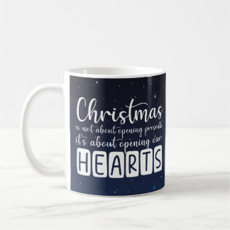 Christian Christmas heart and stars Mug