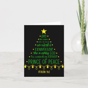 Christian Christmas Jesus Bible Names Xmas Tree Sh Card