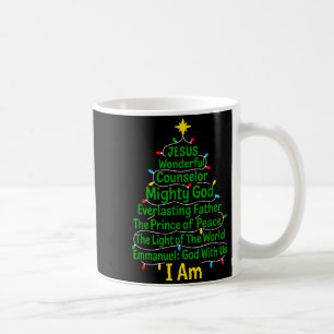 Christian Christmas Jesus Bible Names Xmas Tree Sh Coffee Mug