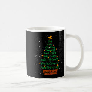 Christian Christmas Jesus Bible Names Xmas Tree Sh Coffee Mug