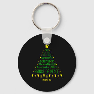 Christian Christmas Jesus Bible Names Xmas Tree Sh Keychain
