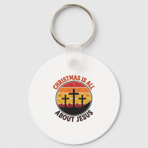 Christian Christmas Jesus Sunset Cross T-Shirt Des Keychain