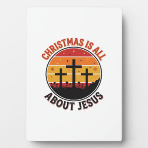 Christian Christmas Jesus Sunset Cross T-Shirt Des Plaque