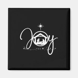 Christian Christmas Joy Jesus Nativity Scene Faith Magnet