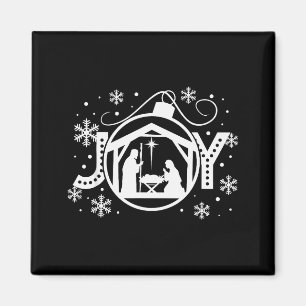 Christian Christmas Joy Jesus Nativity Scene Faith Magnet