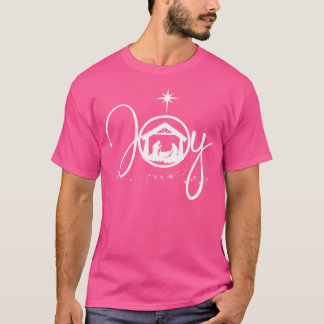 Christian Christmas Joy Jesus Nativity Scene Faith T-Shirt
