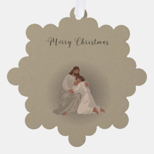 Christian Christmas Napkins Ornament Card