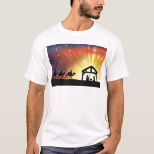 Christian Christmas Nativity Scene T-Shirt