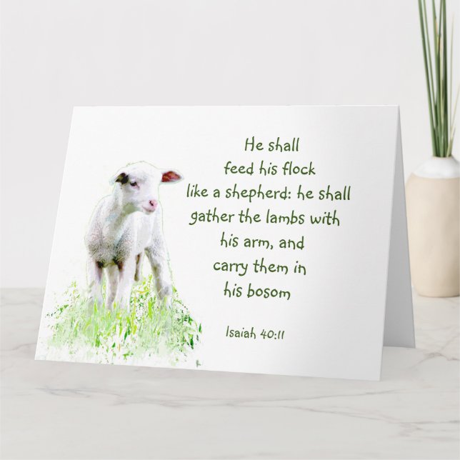 Christian Christmas Scripture Inspirational Verse Card (Front)