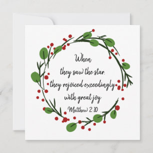 Christian Christmas Scripture Scripture Card