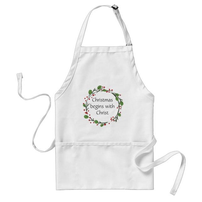 Christian Christmas Scripture  Scripture Standard Apron (Front)