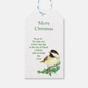 Christian Christmas Scripture Sticker Scripture Gift Tags