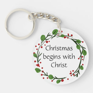 Christian Christmas Scripture Sticker Scripture Keychain