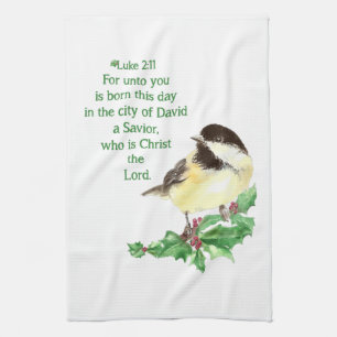 Christian Christmas Scripture Sticker Scripture Kitchen Towel