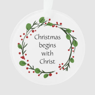 Christian Christmas Scripture Sticker Scripture Ornament