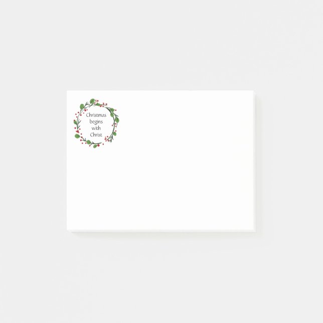 Christian Christmas Scripture Sticker Scripture Post-it Notes (Front)