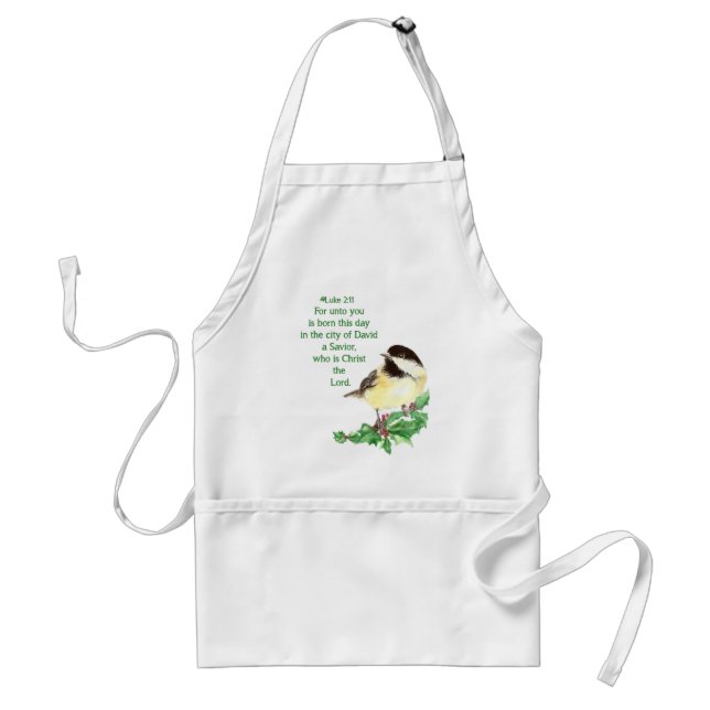 Christian Christmas Scripture Sticker Scripture Standard Apron (Front)