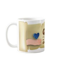 Christian Christmas Thank God blue heart Mug