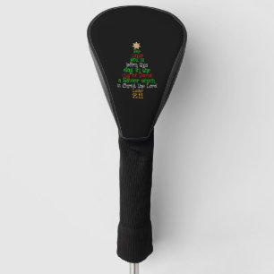 Christian Christmas Tree Shirts Golf Head Cover