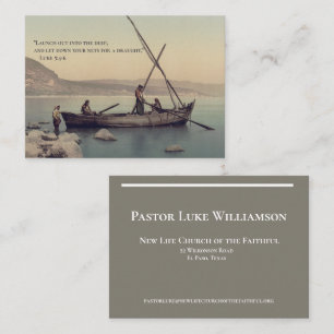 Christian Church Pastor Clergy Business Card