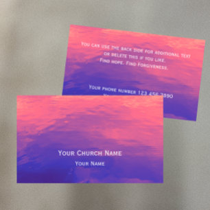 Christian Church Pastor Original Nature Photo Business Card
