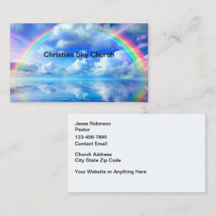 Christian Church Rainbow Scenic Business Card
