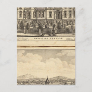 Christian College and Pacific Methodist College Postcard