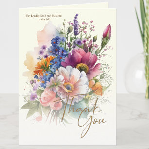 Christian Condolence Funeral Thank you Card