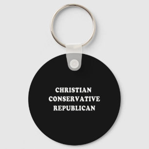 Christian Conservative Republican Keychain