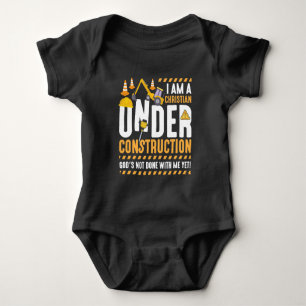 Christian Construction God Faith Religion Christ Baby Bodysuit