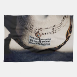 Christian Cowboy Kitchen Towel