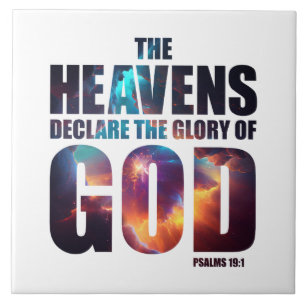 Christian Creation: Heavens Declare Glory of GOD Tile