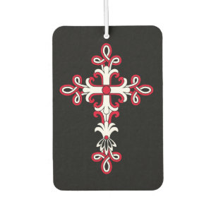 Christian cross air freshener