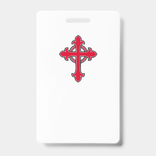 Christian cross badge (Front)