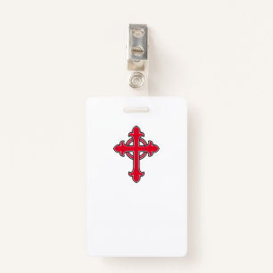 Christian cross badge