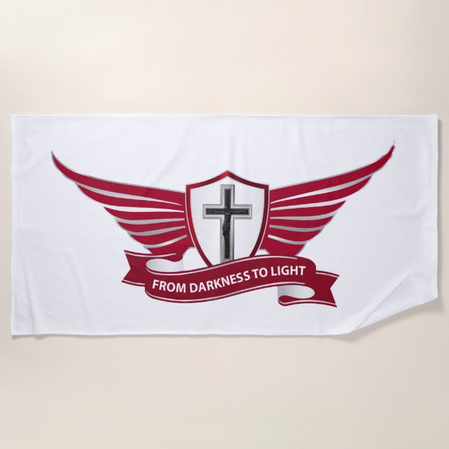Christian cross beach towel (Front)