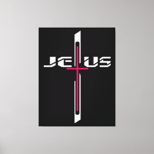 Christian cross canvas print