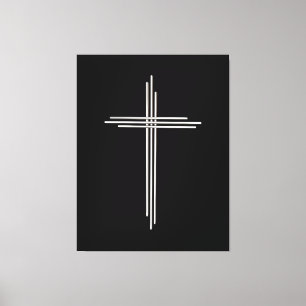 Christian cross canvas print