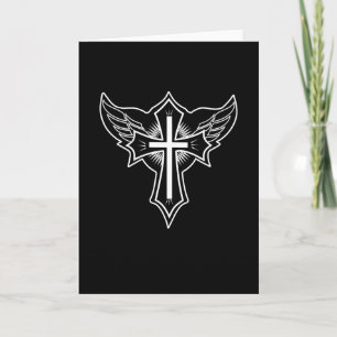 Christian cross card