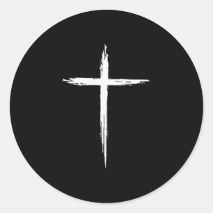 Christian Cross Christians Men Women Jesus Christ Classic Round Sticker