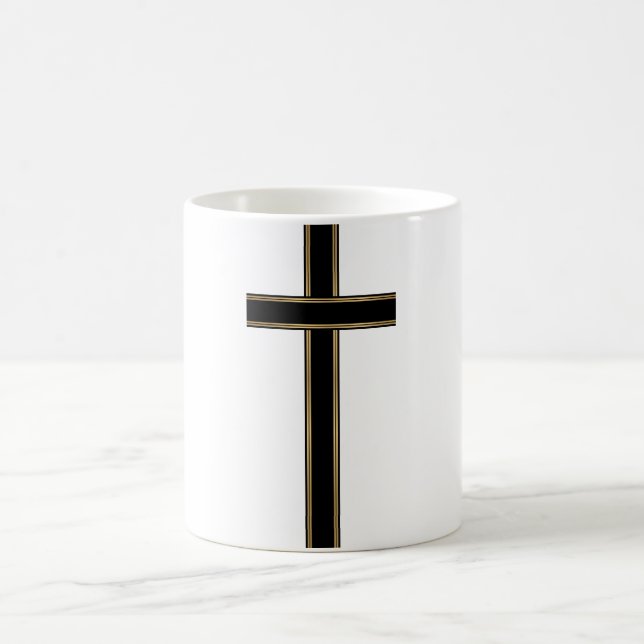 Christian cross coffee mug (Center)