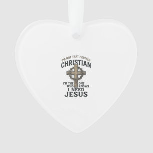 Christian Cross Crown of Thorns Vintage Faith Shir Ornament
