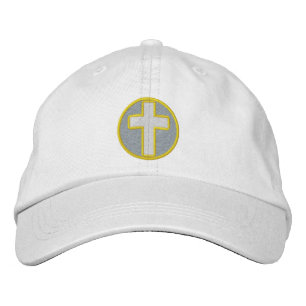 Christian Cross Embroidered Hat