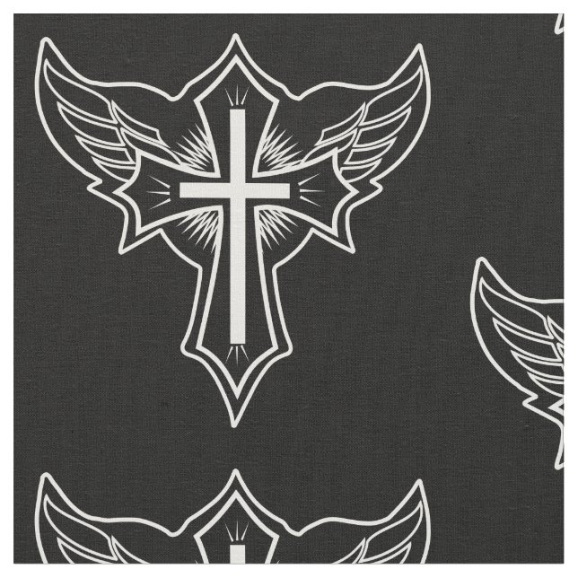 Christian cross fabric (Close Up)