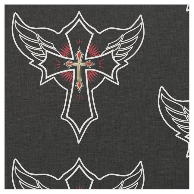 Christian cross fabric (Close Up)