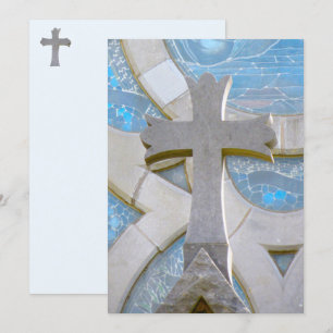 Christian Cross Flat Card